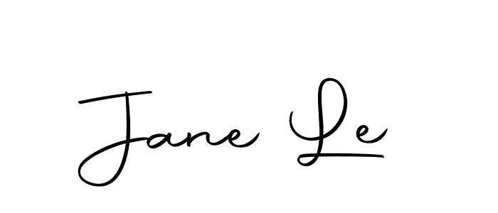 You should practise on your own different ways (Autography-DOLnW) to write your name (Jane Le) in signature. don't let someone else do it for you. Jane Le signature style 10 images and pictures png