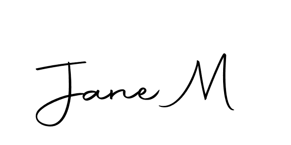 You should practise on your own different ways (Autography-DOLnW) to write your name (Jane M) in signature. don't let someone else do it for you. Jane M signature style 10 images and pictures png