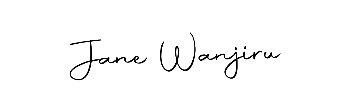 How to make Jane Wanjiru name signature. Use Autography-DOLnW style for creating short signs online. This is the latest handwritten sign. Jane Wanjiru signature style 10 images and pictures png