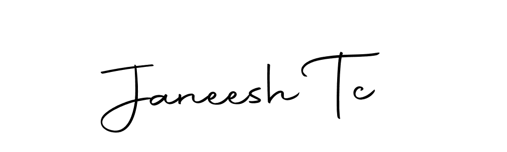 Create a beautiful signature design for name Janeesh Tc. With this signature (Autography-DOLnW) fonts, you can make a handwritten signature for free. Janeesh Tc signature style 10 images and pictures png