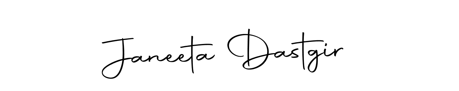 Design your own signature with our free online signature maker. With this signature software, you can create a handwritten (Autography-DOLnW) signature for name Janeeta Dastgir. Janeeta Dastgir signature style 10 images and pictures png