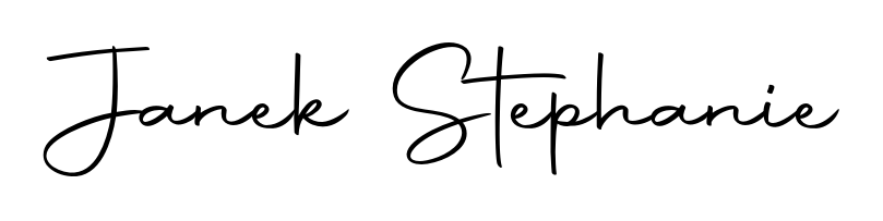 You can use this online signature creator to create a handwritten signature for the name Janek Stephanie. This is the best online autograph maker. Janek Stephanie signature style 10 images and pictures png