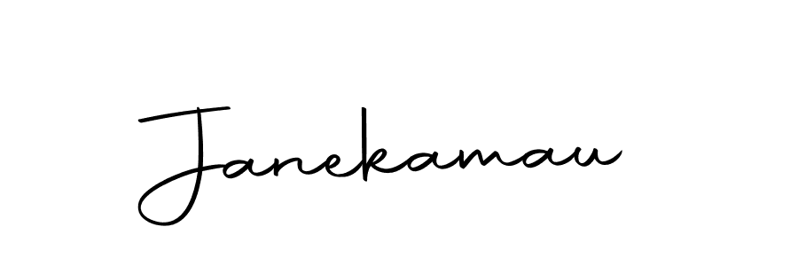 Use a signature maker to create a handwritten signature online. With this signature software, you can design (Autography-DOLnW) your own signature for name Janekamau. Janekamau signature style 10 images and pictures png