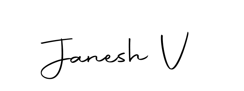 Make a beautiful signature design for name Janesh V. With this signature (Autography-DOLnW) style, you can create a handwritten signature for free. Janesh V signature style 10 images and pictures png