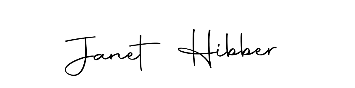 Create a beautiful signature design for name Janet Hibber. With this signature (Autography-DOLnW) fonts, you can make a handwritten signature for free. Janet Hibber signature style 10 images and pictures png