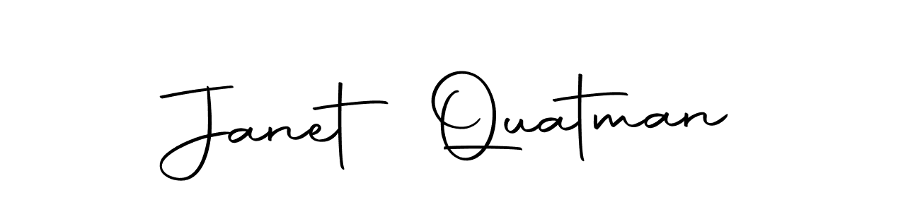 It looks lik you need a new signature style for name Janet Quatman. Design unique handwritten (Autography-DOLnW) signature with our free signature maker in just a few clicks. Janet Quatman signature style 10 images and pictures png