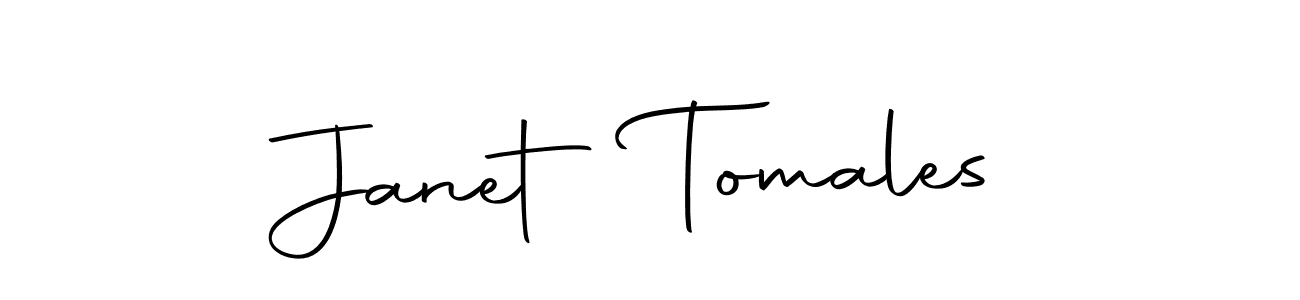 Create a beautiful signature design for name Janet Tomales. With this signature (Autography-DOLnW) fonts, you can make a handwritten signature for free. Janet Tomales signature style 10 images and pictures png