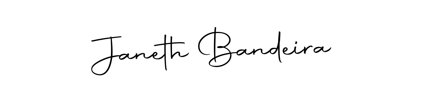 How to make Janeth Bandeira name signature. Use Autography-DOLnW style for creating short signs online. This is the latest handwritten sign. Janeth Bandeira signature style 10 images and pictures png
