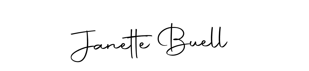 Make a beautiful signature design for name Janette Buell. With this signature (Autography-DOLnW) style, you can create a handwritten signature for free. Janette Buell signature style 10 images and pictures png