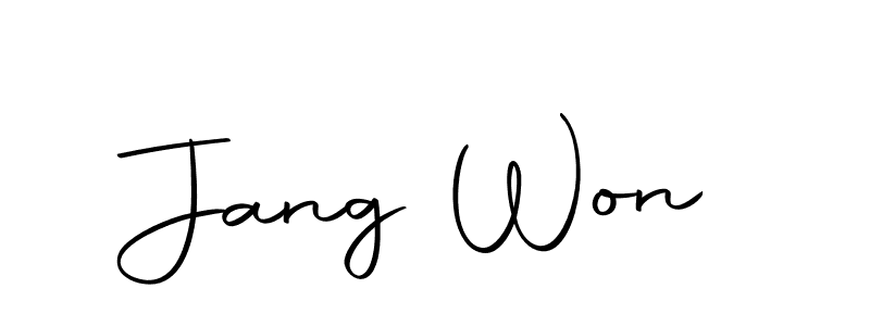 Create a beautiful signature design for name Jang Won. With this signature (Autography-DOLnW) fonts, you can make a handwritten signature for free. Jang Won signature style 10 images and pictures png