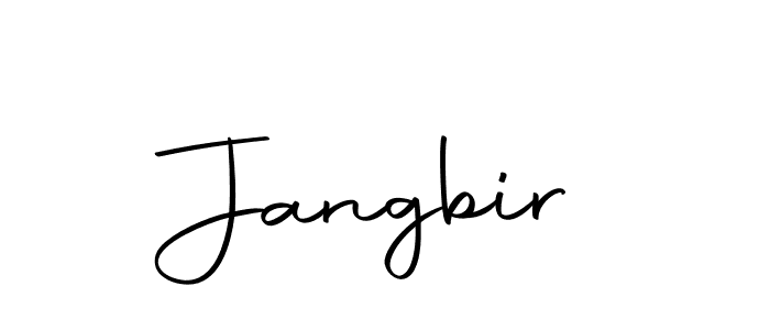 Create a beautiful signature design for name Jangbir. With this signature (Autography-DOLnW) fonts, you can make a handwritten signature for free. Jangbir signature style 10 images and pictures png