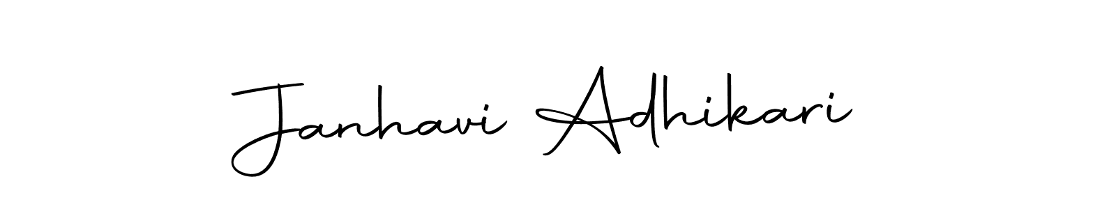 Make a beautiful signature design for name Janhavi Adhikari. Use this online signature maker to create a handwritten signature for free. Janhavi Adhikari signature style 10 images and pictures png