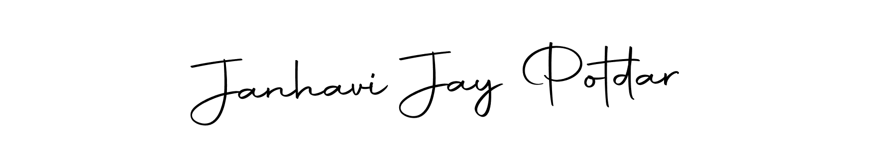 Create a beautiful signature design for name Janhavi Jay Potdar. With this signature (Autography-DOLnW) fonts, you can make a handwritten signature for free. Janhavi Jay Potdar signature style 10 images and pictures png