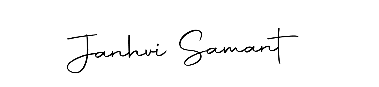 Create a beautiful signature design for name Janhvi Samant. With this signature (Autography-DOLnW) fonts, you can make a handwritten signature for free. Janhvi Samant signature style 10 images and pictures png