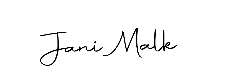 Create a beautiful signature design for name Jani Malk. With this signature (Autography-DOLnW) fonts, you can make a handwritten signature for free. Jani Malk signature style 10 images and pictures png