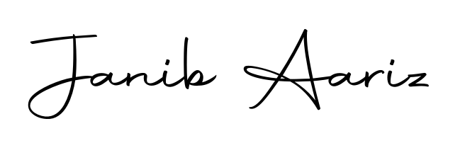 The Autography-DOLnW lettering style adds unique flourish to name Janib Aariz. Stand out with a custom digital autograph made in seconds. Janib Aariz signature style 10 images and pictures png
