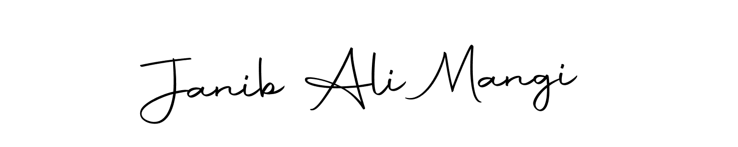 You can use this online signature creator to create a handwritten signature for the name Janib Ali Mangi. This is the best online autograph maker. Janib Ali Mangi signature style 10 images and pictures png