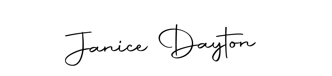 Design your own signature with our free online signature maker. With this signature software, you can create a handwritten (Autography-DOLnW) signature for name Janice Dayton. Janice Dayton signature style 10 images and pictures png