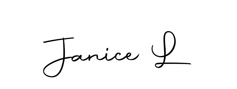 Use a signature maker to create a handwritten signature online. With this signature software, you can design (Autography-DOLnW) your own signature for name Janice L. Janice L signature style 10 images and pictures png