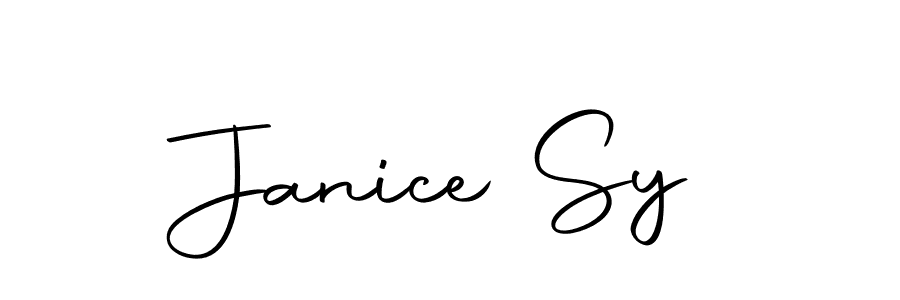 How to make Janice Sy signature? Autography-DOLnW is a professional autograph style. Create handwritten signature for Janice Sy name. Janice Sy signature style 10 images and pictures png