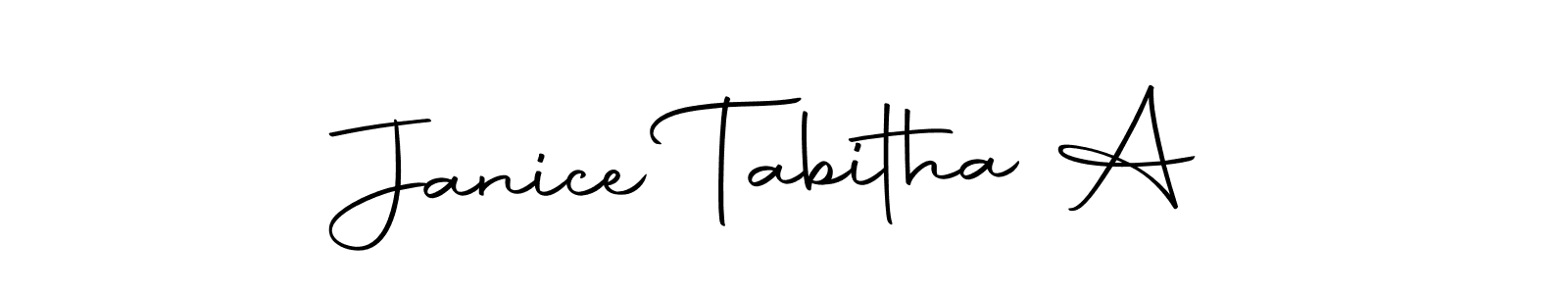 Also we have Janice Tabitha A name is the best signature style. Create professional handwritten signature collection using Autography-DOLnW autograph style. Janice Tabitha A signature style 10 images and pictures png