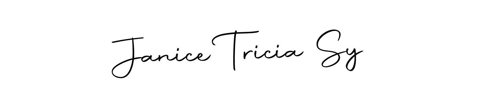 Also we have Janice Tricia Sy name is the best signature style. Create professional handwritten signature collection using Autography-DOLnW autograph style. Janice Tricia Sy signature style 10 images and pictures png