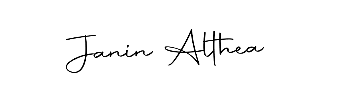 Use a signature maker to create a handwritten signature online. With this signature software, you can design (Autography-DOLnW) your own signature for name Janin Althea. Janin Althea signature style 10 images and pictures png