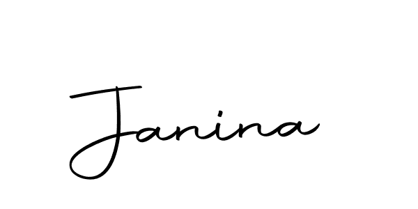 Make a beautiful signature design for name Janina. With this signature (Autography-DOLnW) style, you can create a handwritten signature for free. Janina signature style 10 images and pictures png
