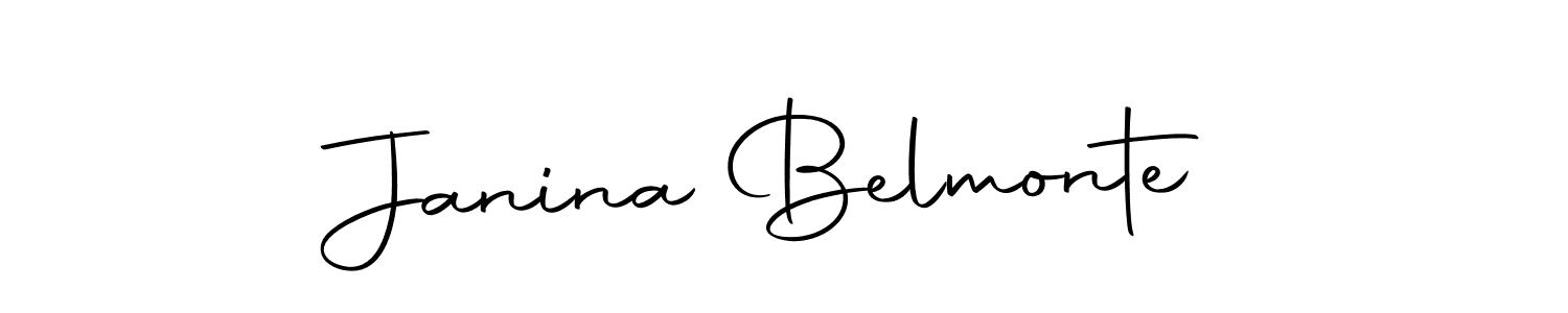 Design your own signature with our free online signature maker. With this signature software, you can create a handwritten (Autography-DOLnW) signature for name Janina Belmonte. Janina Belmonte signature style 10 images and pictures png