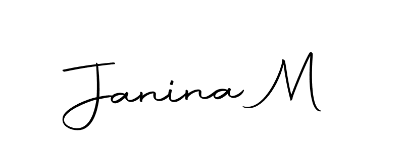 How to make Janina M signature? Autography-DOLnW is a professional autograph style. Create handwritten signature for Janina M name. Janina M signature style 10 images and pictures png