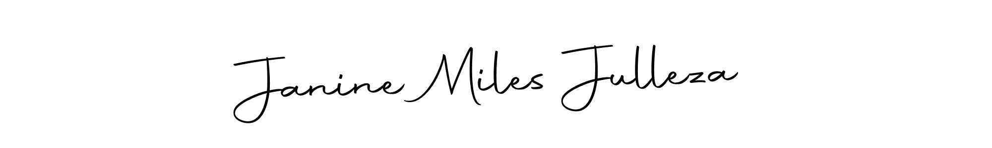 Janine Miles Julleza stylish signature style. Best Handwritten Sign (Autography-DOLnW) for my name. Handwritten Signature Collection Ideas for my name Janine Miles Julleza. Janine Miles Julleza signature style 10 images and pictures png