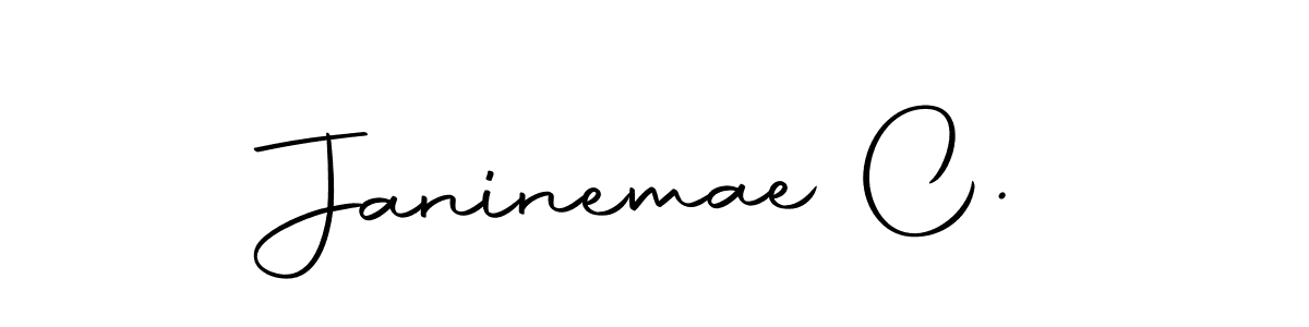Design your own signature with our free online signature maker. With this signature software, you can create a handwritten (Autography-DOLnW) signature for name Janinemae C.. Janinemae C. signature style 10 images and pictures png