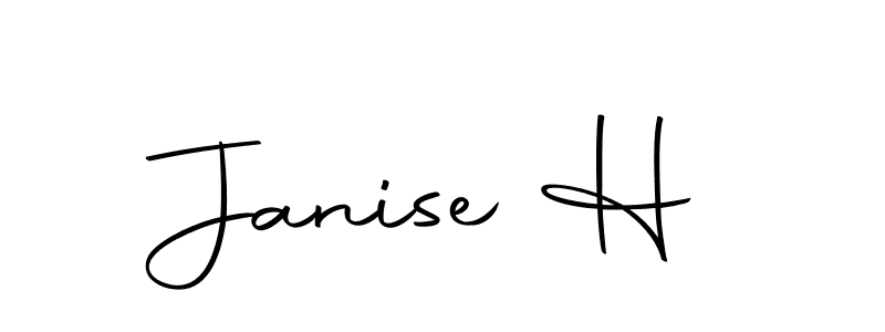 The best way (Autography-DOLnW) to make a short signature is to pick only two or three words in your name. The name Janise H include a total of six letters. For converting this name. Janise H signature style 10 images and pictures png