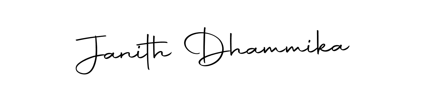 Design your own signature with our free online signature maker. With this signature software, you can create a handwritten (Autography-DOLnW) signature for name Janith Dhammika. Janith Dhammika signature style 10 images and pictures png