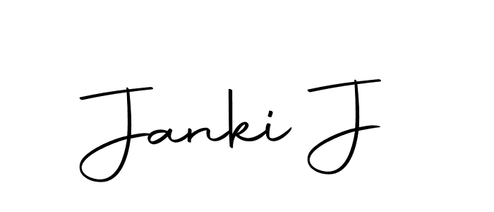 Create a beautiful signature design for name Janki J. With this signature (Autography-DOLnW) fonts, you can make a handwritten signature for free. Janki J signature style 10 images and pictures png