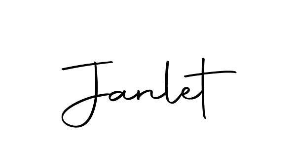 Design your own signature with our free online signature maker. With this signature software, you can create a handwritten (Autography-DOLnW) signature for name Janlet. Janlet signature style 10 images and pictures png