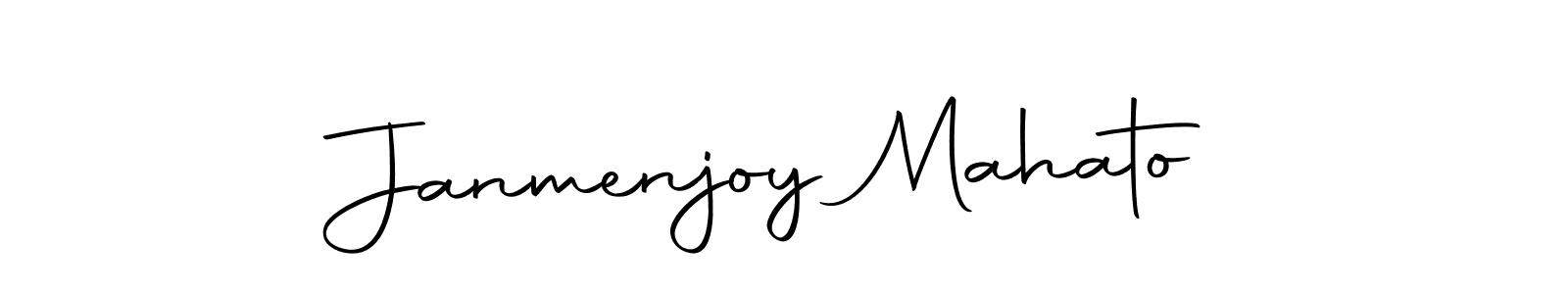Make a beautiful signature design for name Janmenjoy Mahato. With this signature (Autography-DOLnW) style, you can create a handwritten signature for free. Janmenjoy Mahato signature style 10 images and pictures png
