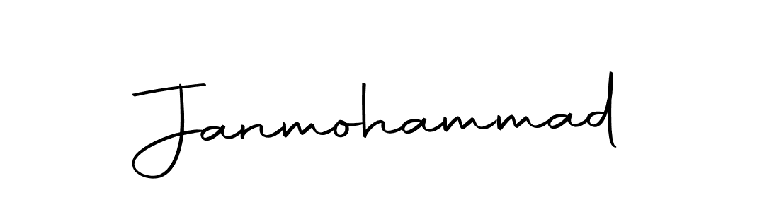 Design your own signature with our free online signature maker. With this signature software, you can create a handwritten (Autography-DOLnW) signature for name Janmohammad. Janmohammad signature style 10 images and pictures png