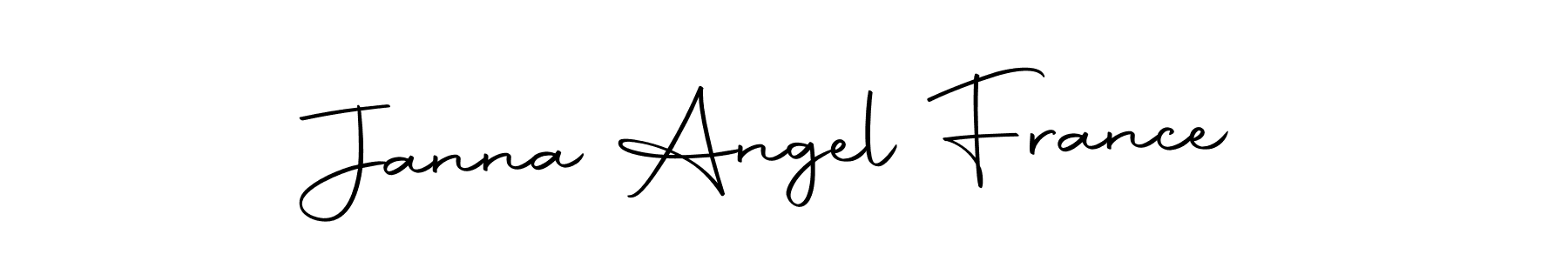 Create a beautiful signature design for name Janna Angel France. With this signature (Autography-DOLnW) fonts, you can make a handwritten signature for free. Janna Angel France signature style 10 images and pictures png