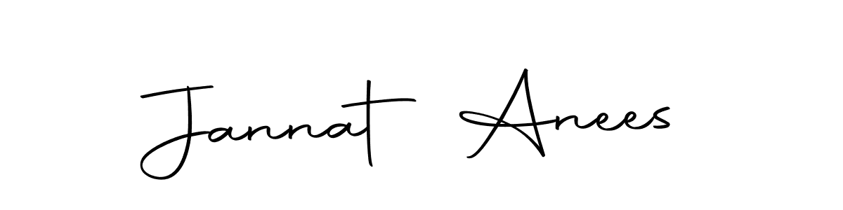 Design your own signature with our free online signature maker. With this signature software, you can create a handwritten (Autography-DOLnW) signature for name Jannat Anees. Jannat Anees signature style 10 images and pictures png