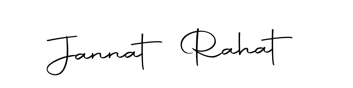 Here are the top 10 professional signature styles for the name Jannat Rahat. These are the best autograph styles you can use for your name. Jannat Rahat signature style 10 images and pictures png