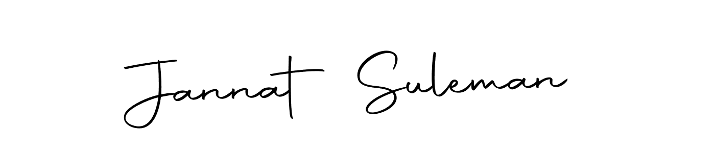 Make a beautiful signature design for name Jannat Suleman. Use this online signature maker to create a handwritten signature for free. Jannat Suleman signature style 10 images and pictures png