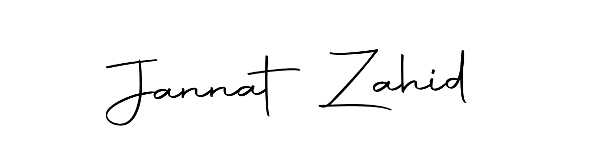 The best way (Autography-DOLnW) to make a short signature is to pick only two or three words in your name. The name Jannat Zahid include a total of six letters. For converting this name. Jannat Zahid signature style 10 images and pictures png