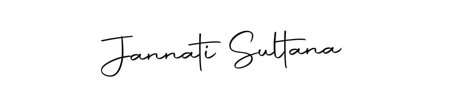 Create a beautiful signature design for name Jannati Sultana. With this signature (Autography-DOLnW) fonts, you can make a handwritten signature for free. Jannati Sultana signature style 10 images and pictures png