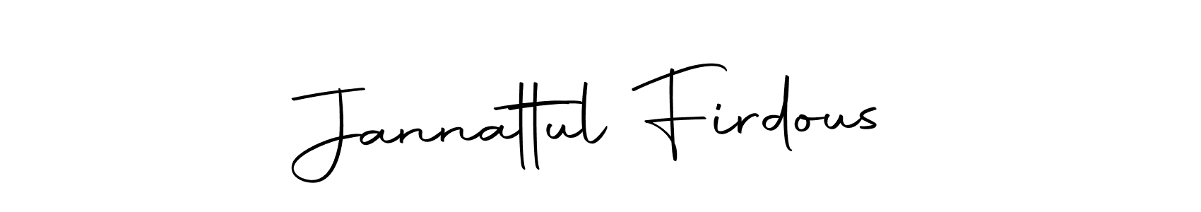 Use a signature maker to create a handwritten signature online. With this signature software, you can design (Autography-DOLnW) your own signature for name Jannattul Firdous. Jannattul Firdous signature style 10 images and pictures png