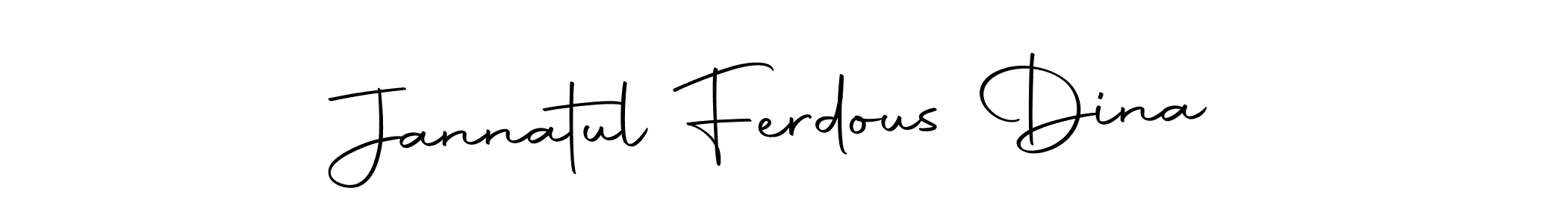 How to make Jannatul Ferdous Dina signature? Autography-DOLnW is a professional autograph style. Create handwritten signature for Jannatul Ferdous Dina name. Jannatul Ferdous Dina signature style 10 images and pictures png