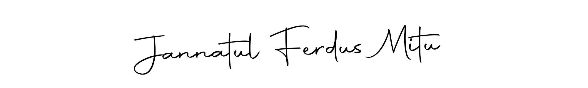 Here are the top 10 professional signature styles for the name Jannatul Ferdus Mitu. These are the best autograph styles you can use for your name. Jannatul Ferdus Mitu signature style 10 images and pictures png