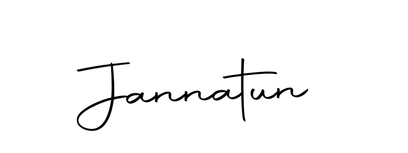 Use a signature maker to create a handwritten signature online. With this signature software, you can design (Autography-DOLnW) your own signature for name Jannatun. Jannatun signature style 10 images and pictures png