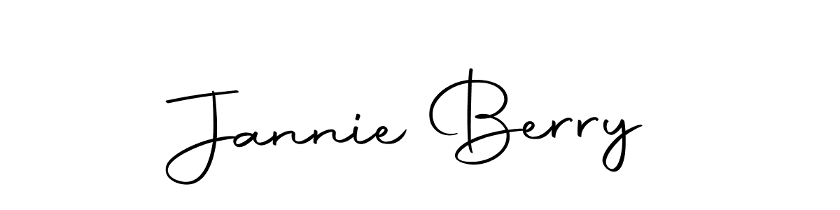 How to make Jannie Berry signature? Autography-DOLnW is a professional autograph style. Create handwritten signature for Jannie Berry name. Jannie Berry signature style 10 images and pictures png