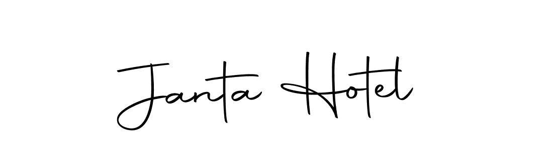Create a beautiful signature design for name Janta Hotel. With this signature (Autography-DOLnW) fonts, you can make a handwritten signature for free. Janta Hotel signature style 10 images and pictures png